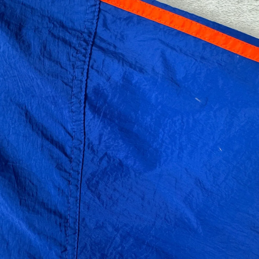 Adidas Windbreaker Mens XL Blue Orange Vintage‎ 90s Pullover Center White Tag